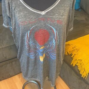 Lucky Brand Gray Journey Band Graphic Tee